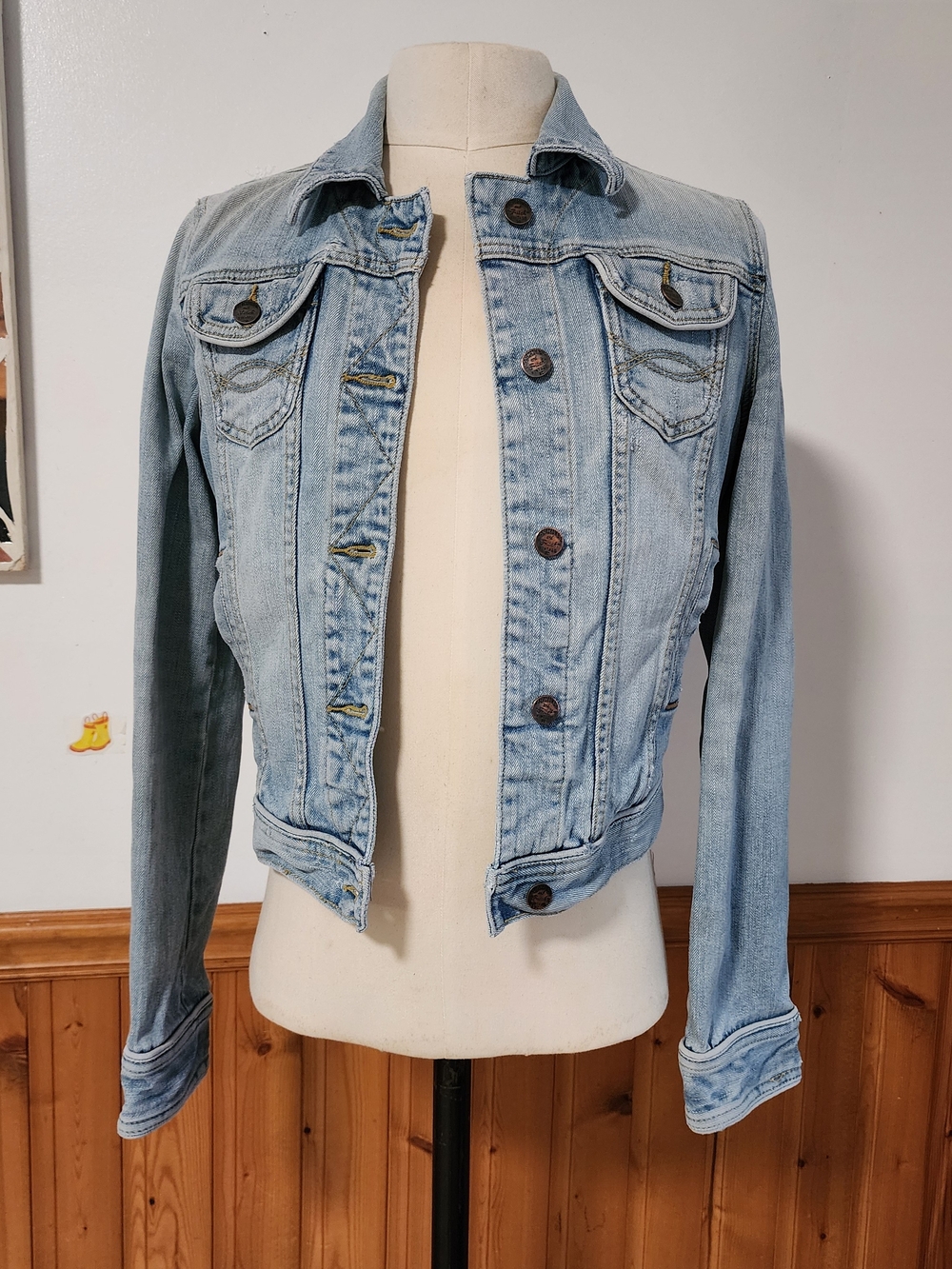 Abercrombie & Fitch Light Blue Denim Jacket